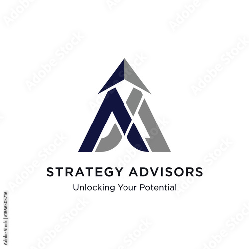 Strategy Advisors Logo Design Elements.