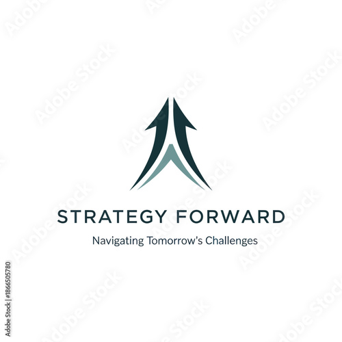 Free Download Strategy Forward Logo with Arrow Symbol. - GFXLoad