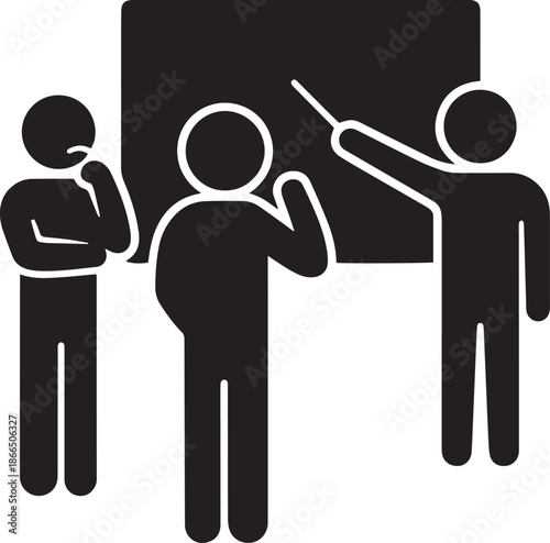 Business people icon with man and woman in suits vector illustration