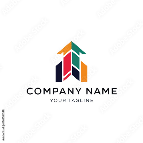 Free Download Colorful Arrow Logo Design Template. - GFXLoad