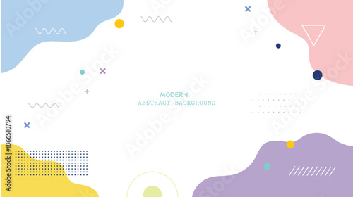 Vibrant modern abstract background with colorful shapes and geometric patterns for creative design with artistic and texture and graphic and illustration