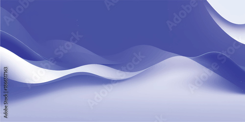 A flowing blue abstract wave background features a curved water pattern and light motion design for a professional business wallpaper or sea concept illustration