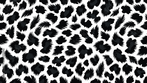 A captivating abstract african animal pattern, featuring classic leopard print spots, mimicking wild fur and skin texture, for a stylish and exotic design element ready for diverse applications