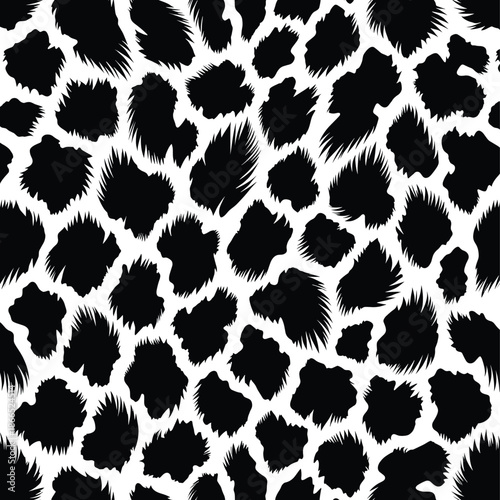 Dynamic seamless abstract leopard animal print pattern with natural fur skin texture, evoking the wild essence of african africa safari wildlife for a striking design