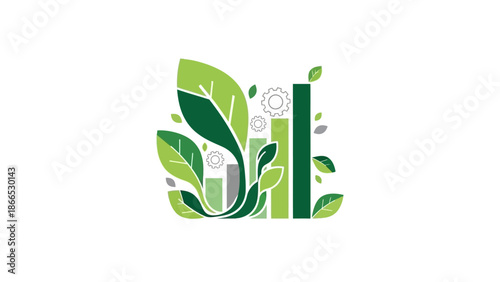 Corporate Sustainability Report Eco Business Vector