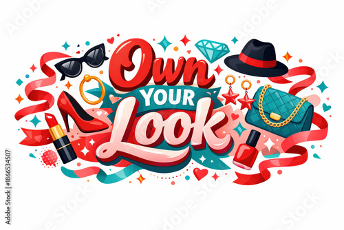 Bold Style Celebration. Modern flat holiday banner design, vibrant lifestyle banner promoting bold personal style and independence