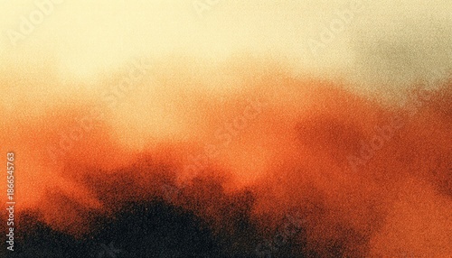 Abstract warm gradient with fine particulate texture, perfect for backgrounds, overlays, or conceptual visual representation of energy and transformation