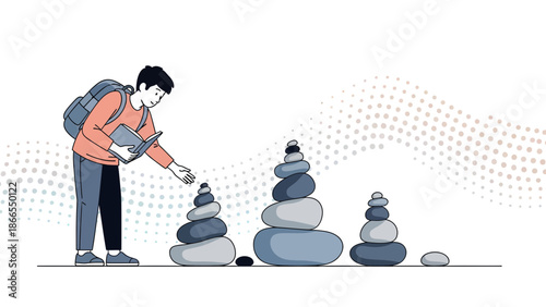 Concept Of Balance As Symbol Of Harmony And Zen On Road To Personal Growth