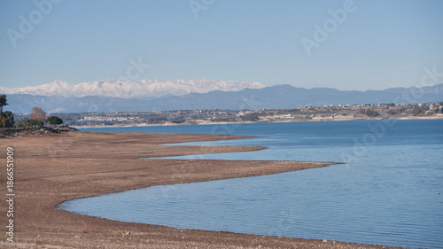 aerial view of the river