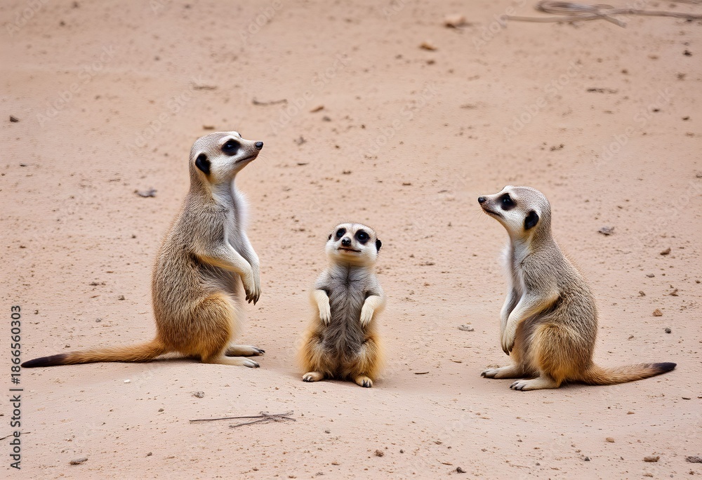 Fototapeta premium two meerkats on guard
