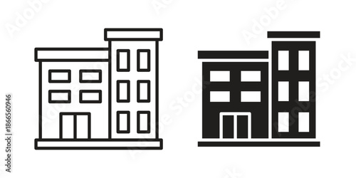 Apartment icons for Graphic Design Projects and web designs