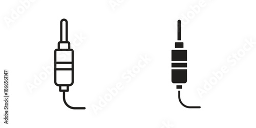 Audio jack icons for Graphic Design Projects and web designs