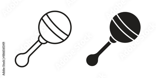 baby rattle icons for Graphic Design Projects and web designs