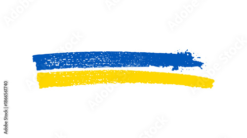 Ukrainian national flag in grunge style