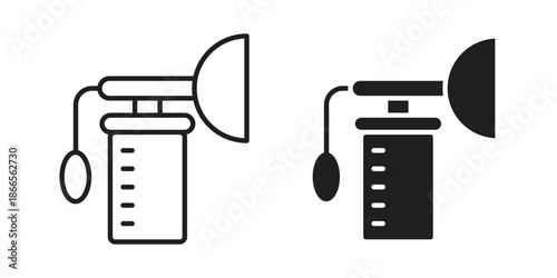 Breast pump icons for Graphic Design Projects and web designs
