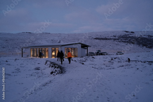 The Cave Vidgelmir in the dark winter