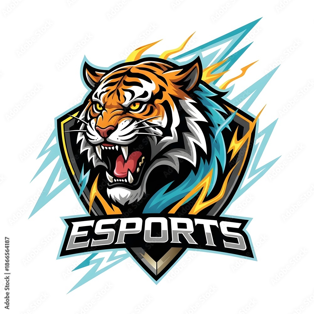 Obraz premium tiger head vector