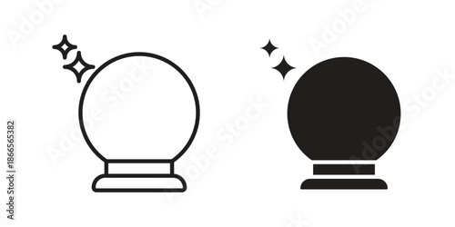 Crystal ball icons for Graphic Design Projects and web designs