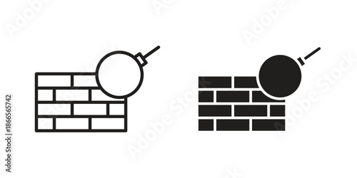 Demolition icons for Graphic Design Projects and web designs