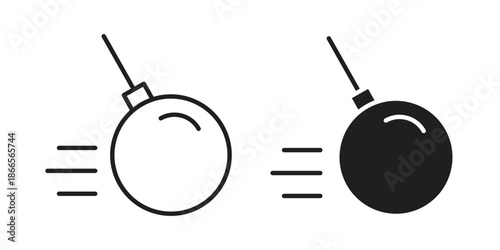 Demolition ball icons for Graphic Design Projects and web designs