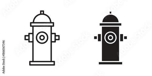 Fire hydrant icons for Graphic Design Projects and web designs