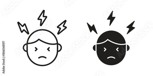 Headache icon icons for Graphic Design Projects and web designs