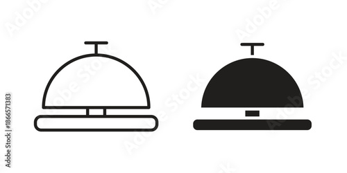Reception bell icons for Graphic Design Projects and web designs