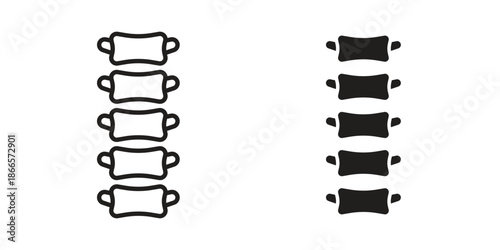 Spinal column icons for Graphic Design Projects and web designs