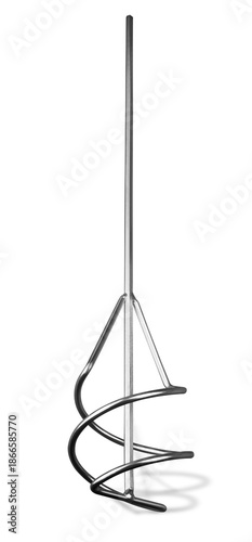 Принти на полотні Metal wire mixer attachment for mixing dry building mixtures, two-component adhe