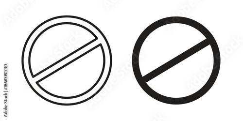 Blocked icons or logo isolated sign symbol vector illustration - high quality black style vector icons