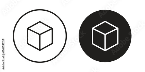 Cube icons or logo isolated sign symbol vector illustration - high quality black style vector icons