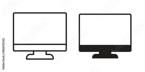 Desktop icons or logo isolated sign symbol vector illustration - high quality black style vector icons