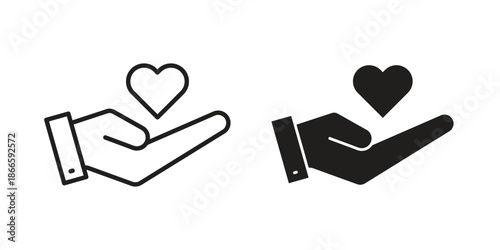 Donate icons or logo isolated sign symbol vector illustration - high quality black style vector icons