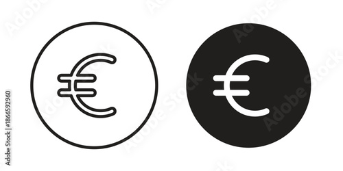 Euro icons or logo isolated sign symbol vector illustration - high quality black style vector icons