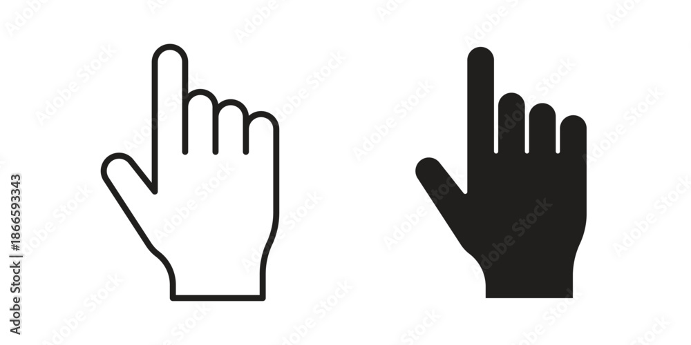 Fototapeta premium Finger icons or logo isolated sign symbol vector illustration - high quality black style vector icons