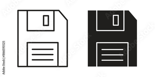 Floppy disk icons or logo isolated sign symbol vector illustration - high quality black style vector icons
