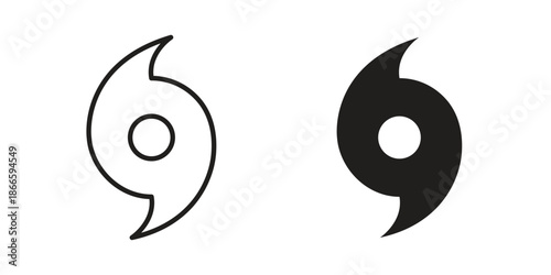 Hurricane icons or logo isolated sign symbol vector illustration - high quality black style vector icons