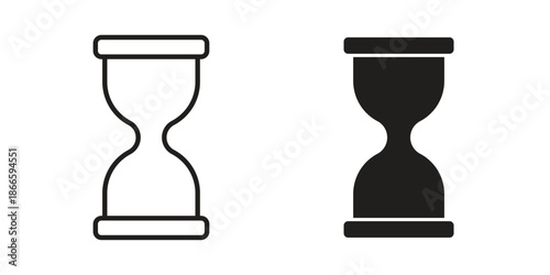 Hourglass icons or logo isolated sign symbol vector illustration - high quality black style vector icons