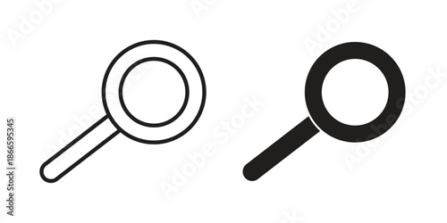 Loupe icons or logo isolated sign symbol vector illustration - high quality black style vector icons