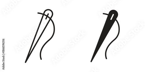 Needle icons or logo isolated sign symbol vector illustration - high quality black style vector icons