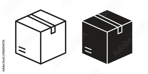 Package icons or logo isolated sign symbol vector illustration - high quality black style vector icons