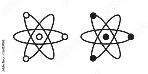 Physics icons or logo isolated sign symbol vector illustration - high quality black style vector icons