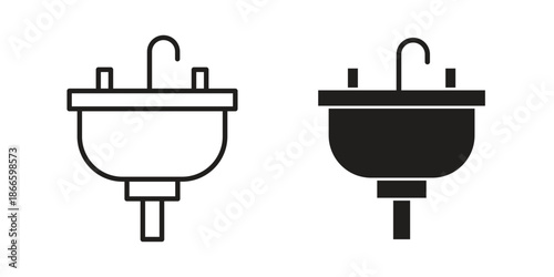 Sink icons or logo isolated sign symbol vector illustration - high quality black style vector icons