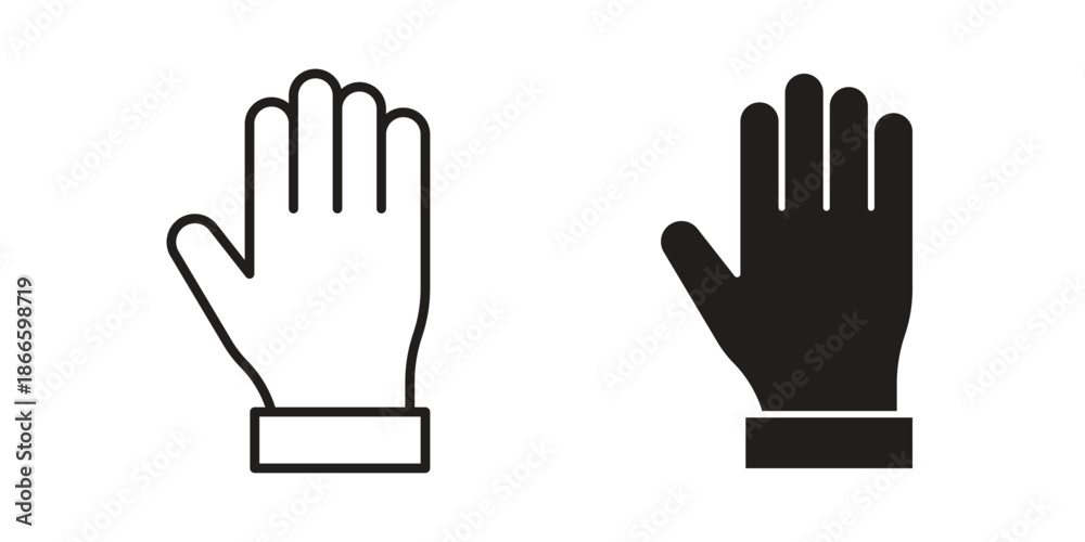Fototapeta premium Stop icons or logo isolated sign symbol vector illustration - high quality black style vector icons