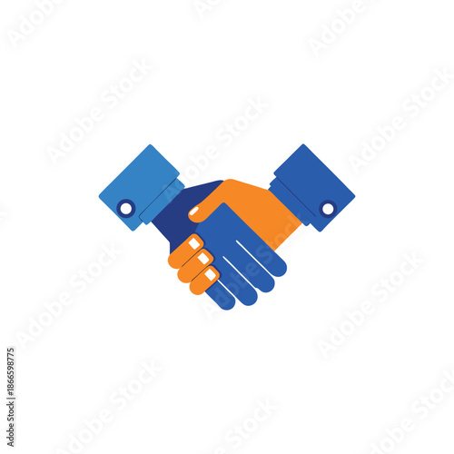Business handshake symbolizing partnership and agreement