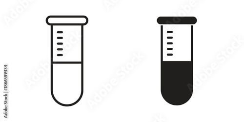 Test tube icons or logo isolated sign symbol vector illustration - high quality black style vector icons