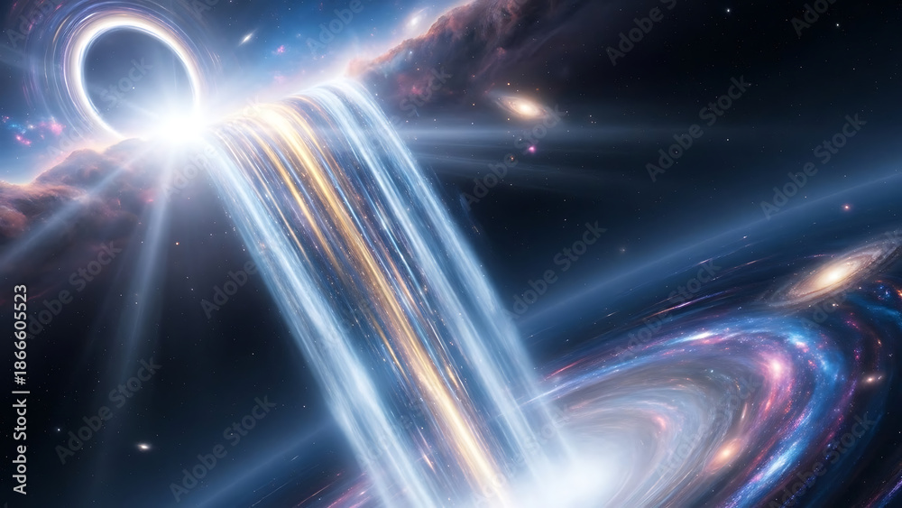 Obraz premium Black hole accretion disk