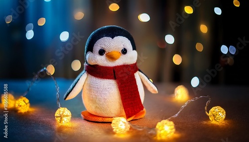 Christmas Penguin Toy With Lights