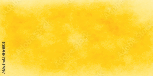 Abstract watercolor and yellow grunge background featuring a vintage aged paper texture with antique parchment patterns and gold art accents on a textured orange backdrop