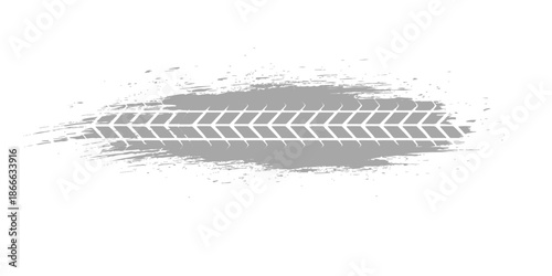 3D illustration of a makeup brush and mascara eyeshadow design featuring blue and grey line patterns on a light banner texture isolated on white